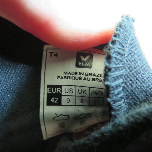 VEJA Nova HT Canvas Nautico Pierre High Top Sneakers Shoes - Men's Size US 9 - Picture 15 of 15